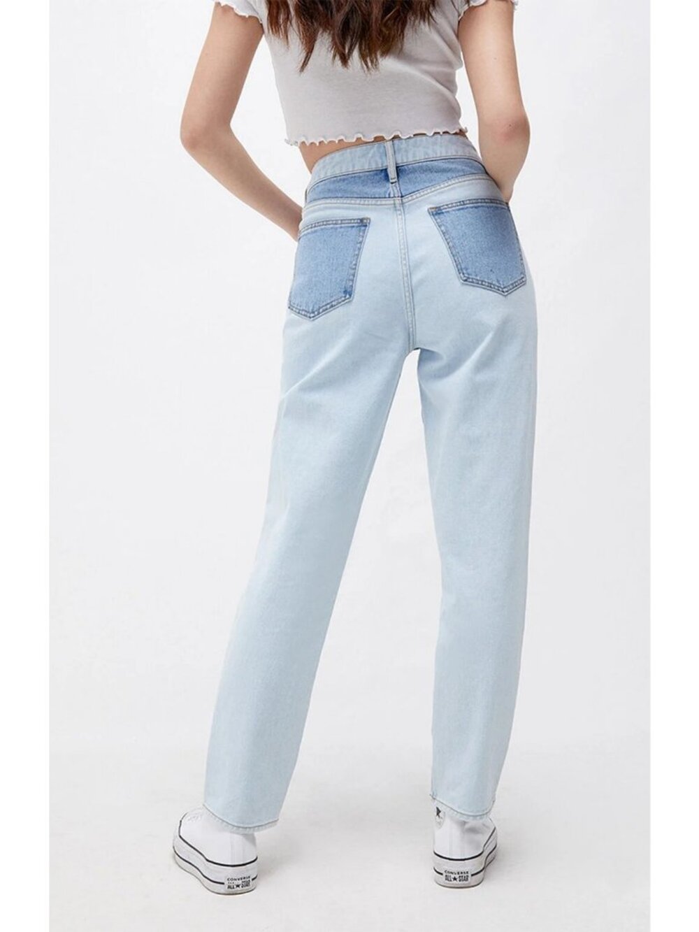 Pacsun Mom Jeans Patchwork Funky 70s - Picture 3 of 14